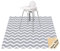 Spritzschutz für Babys unter dem Hochstuhl, Spritzmatte, 130 x 130 cm, wasserdicht und waschbar, rutschfester Bodenschutz