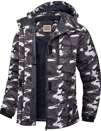 WULFUL Women’s Waterproof Snow Ski Jacket Mountain Windproof Winter Coat with Detachable Hood
