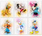 Mickey Mouse Original Aquarelldrucke, Set mit 6 Wandkunstdrucken für Kinderzimmer, Wanddekoration (20,3 x 25,4 cm), Minnie Donald Daisy Duck Pluto Goofy