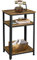 Yaheetech Tavolino da Caffè Vintage Stile Industriale Tavolino Lato a 3 Ripiani Comodino Porta Telefono in Legno e Metallo Tavolino d’Appoggio per Salotto Ingresso Ufficio