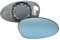 HZ-DESIGN Spiegelglas für Spiegel Außenspiegel Glas Rechts in Blau beheizt kompatibel mit BMW 1er E80 3er E90