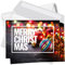 Einladungskarten Manufaktur Hamburg 10 moderne Weihnachtskarten mit Umschlag - Motiv MERRY CHRISTMAS 1 - Design-Karten zu Weihnachten im Set