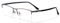 DAUCO Titan Metall Frame Brille Halbrand Brillengestell Ultraleichte Brille Brillenfassung Herren ohne stärke Herren