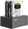 MAIWO Dual Bay Hard Drive Docking Station with Offline Clone for 2.5 3.5 Inch SATA HDD SSD, 3X USB 3.0 Hub Extension, 48TB Capacity, External Hard Drive Duplicator Cloner