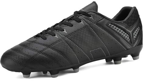 DREAM PAIRS Zapatillas de Fútbol Hombre Calzado de Fútbol Hombre Botas de Fútbol Zapatos de Fútbol al Aire Libre Tacos Deporte Spike Atletismo Gris Oscuro SDSC2201M-E Talla 39 (EUR)