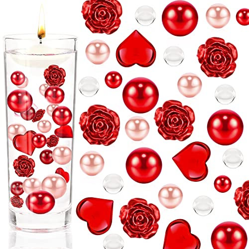 Wasserperlen Durchsichtig Hochzeitsdeko Tischdeko Hochzeit Wasserperlen Valentinstag Deko Water Beads Rosa Deko Für Vasenfüller Floating Candles, Wasserperlen Für Pflanzen, Dankeschön Geschenke