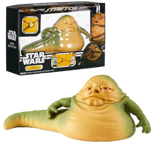 Stretch - Star Wars Jabba The Hutt, Dehnbare Puppe, klassischer Filmcharakter der Star Wars, offizielles Lizenzprodukt, für Sammler, 5 Jahre, berühmt (TR402000)
