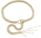 MilyaDE Strass Gürtel für Damen - Eleganter Taillengürtel Taillenkette Kettengürtel Bauchkette aus Metall - Ideal für Kleid (Gold)