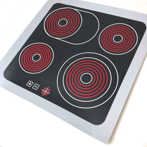 Indoor Möbelaufkleber | Ceranfeld Herdplatten für Spielküche DIY 30×30 cm