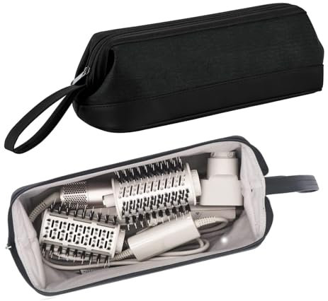 GENCAM Carrying Case for Shark Flexstyle/Dyson Airwrap, Travel Case for Shark HD430 FlexStyle, Portable Travel Storage Bag Compatible with Dyson Airwrap(Black)