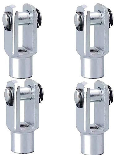 4 Pcs Cylinder Rod Clevis Y Joint Thread Y Joint Cylinder Rod U clamp end Pneumatic Cylinder Joint for Chemical Textile Industry Electronic