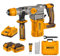 INGCO Lithium-Ion 20V Brushless Rotary Hammer, 4.5J, 930RPM, 4400BPM, 3IN1 Function Adjust Knob, 3Pcs Drill Bits and 1Pcs Chisel, with 2Pcs 4.0Ah Battery and 1Pcs Fast Charger CRHLI202882