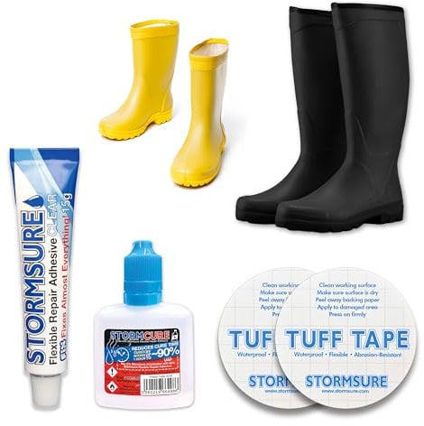Kit di riparazione per stivali Wellington 15g + 30ml Stormcure Accelerator - Riparazioni rapide e durature