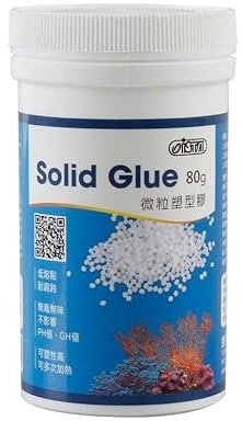 Finest-Filters Solid Glue Corrosion Resistant Non-Toxic Adhesive Glue For Aquarium Fish Tank Decoration Aquascaping Coral Glueing (80g)