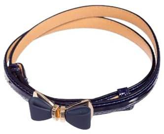 Banned Retro Kunstleder Gürtel Ocean Avenue Blau Vintage Lack Vinyl Belt, Größe:Einheitsgröße