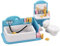 12-teilig Puppenhaus Badezimmer Set, Teile Der BJD Puppe, Inklusive Mini WC, Waschbecken, Badewanne und mehr für Kinder ab 3 Jahren