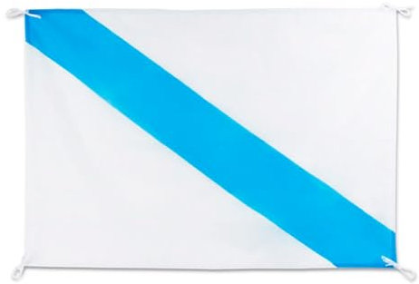 BDM Bandera Galicia sin Escudo, bandeira Galega, Bandera para Balcones, Paredes, Fiestas, etc. Bandera Gallega, Medidas 100 x 70 cm.
