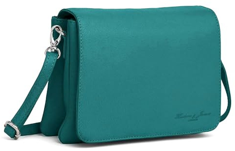 Hudson & James Designer-Umhängetasche aus echtem Leder für Damen, für den Alltag, Crossover, Cross-Body, Arbeit, iPad, Schultertasche