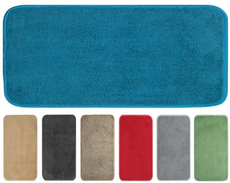 OLIVO.shop TEKNOS Wasserabsorbierender magischer Teppich, Fußmatte, Fußabtreter für den Innenbereich, Eingangsteppich, verschiedene Größen und Farben (50 x 110 cm, Blau)