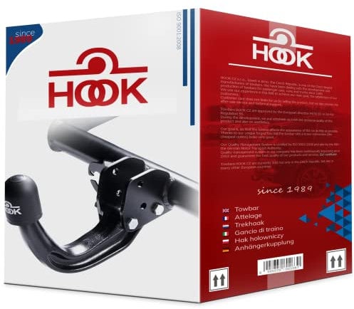 Hook starre AHK Anhängerkupplung kompatibel mit Citroen Jumpy II Van 01.2007-06.2016/Fiat Scudo II 01.2007-2016/Peugeot Expert 01.2007-06.2016 + universell Elektrosatz 13-polig