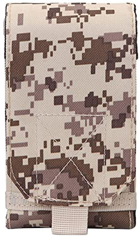 Taktische Handytasche, Outdoor-Camouflage-Tasche, praktische Sport-Hüfttasche, Sporttasche, Handy-Tasche für Radfahren, Laufen, Desert Digital