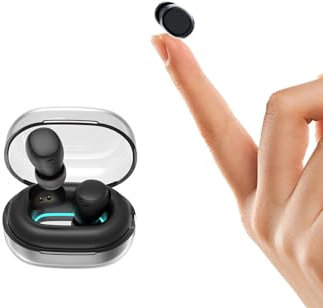 Mini unsichtbare Kopfhörer kabellos Bluetooth in Ear kleinste drahtlose schnurlose Ohrhörer Wireless Tiny Earbuds Ohrstöpsel für kleine Ohren Gehörgänge im Ohr versteckt Kopfhörer Headsets für Arbeit