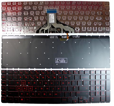Power4Laptops Royaume-Uni Rétro-éclairé Noir Clavier pour Ordinateur Portable (PC) de Remplacement Compatible avec HP Omen 17-cb0106nc
