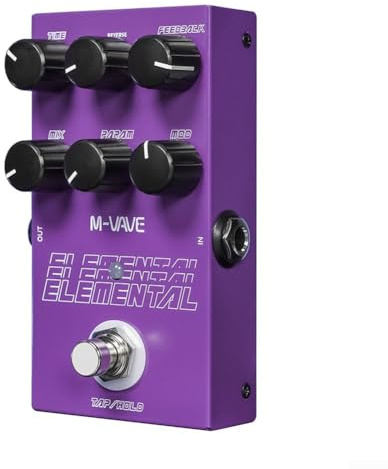 Digital Delay Pedal, für M-vave Digital Delay Pedal 9 verschiedene Gitarreneffekt-Unterstützung für TAP HOLD Modus