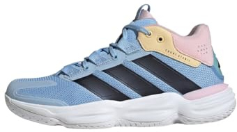 adidas Damen Courtstabil Indoor Shoes, Cloud White/Bright Royal/Team Solar Orange, 49 1/3 EU