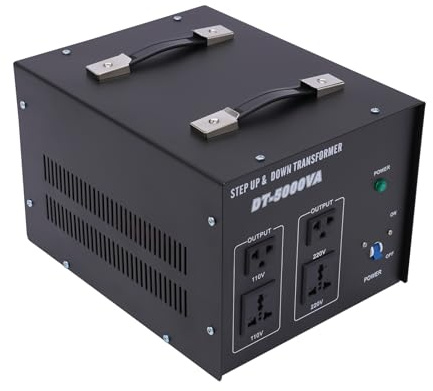 Spannungswandler 4500W,EU UK USA Ringkern-Transformator,Step Up Down Spannungswandler,200-240V auf 100-120V Step Up/Down Voltage Converter,mit 4 Steckdose,für Haushaltsgeräten