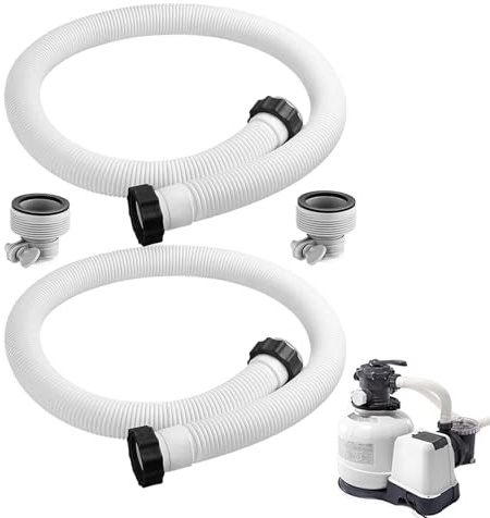 Poolschlauch, 2 Stück Filteranschluss, PVC Schlauch Ersatz für Untergrund Swimmingpool Entwässerungssystem Wasserförderung