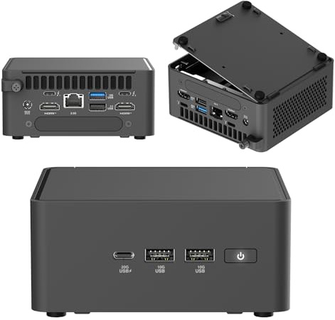 Cutesliving NUC 15 Pro Ultra 7 255H Mini PC, 16 cores, max 5.1 GHz, DDR5 6400, WiFi 7 & Thunderbolt 4, PCIe 4.0×4, Industrial Compact Desktop