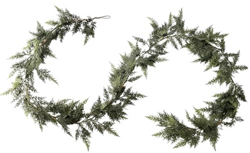 Girlande Weihnachten, 150cm Realistische Kieferngirlande, Künstliche Tannengirlande Zeder Weihnachtsdeko, Weihnachtsgirlande Für Kamin, Treppe, Tisch, Outdoor Deko