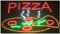 Enseigne lumineuse Panneau à LED PIZZA multicouleurs 60x30x2.5cm
