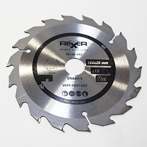 Volkers Hartmetall Kreissägeblatt 140 x 20, 18 Zähne, für Holz, 1,8 mm Schnittstärke, 1,3 mm Blattstärke, max. 9.500 RPM
