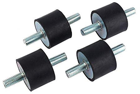 Gummihalterungen, M10 40 * 30 Luftkompressorpumpe Vibrationsdämpfende Gummiisolatorhalterungen mit Bolzen Stoßdämpfer