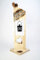 Der Einschneider Willkommensschild Haustür mit Teelichthalter - Geflammtes Herzlich Willkommen Schild - Türschild Holz Deko, Gartendeko, Türdeko - Lackiert & Wetterfest - 25 x 20 x 79 cm