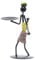 TuToy 4 Types Retro Personality Iron Man Candlestick Desktop Candle Holder - D