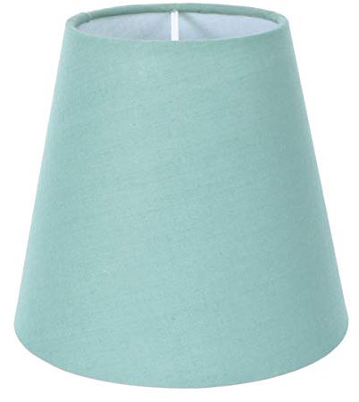 SOLUSTRE Leinen Lampenschirm Fass Stoff Flache Trommel Hardcover Lampenschirm für Tischlampe Und Stehleuchte Restaurant Hotel Schlafzimmer Wohnzimmer 14. 00X13. 20X9. 50Cm