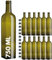 acquaverde | 24 Bottiglie Marasca in Vetro Scuro Uvag, Bottiglia per Olio e Liquori da 750 ml con Tappo Dosatore