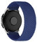 MroTech Kompatibel mit Samsung Galaxy Watch 46mm/Watch 3 45mm/Gear S3 Frontier Armband 22mm Uhrenarmband Nylon Ersatzarmband für Huawei Watch GT/GT2/GT3 46 mm Band Elastic Woven Loop-Midnight Blau/S