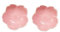 2 Piezas Mini Cuencos Postre, Mini Cuencos para Salsa Flores, Cuencos para Servir Bocadillos, Cuencos Cerámica, para Empezar, Salsa Tomate, Soja, Sushi, Salsa Soja, Vinagre (Rosa)