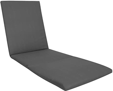 KETTtex EXKLUSIV Auflage Liege Anthrazit I Gartenliege Polster 200x60x4cm I KTH2 Liegenauflage weich & strapazierfähig I langlebige Liegeauflage pflegeleicht I Dessin 8867