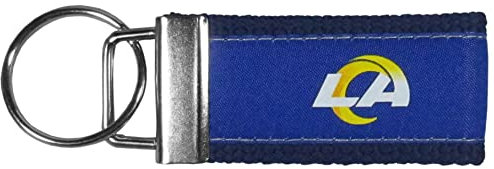 Siskiyou Sports NFL Los Angeles Rams Woven Key Chain, One Size, Team Colors