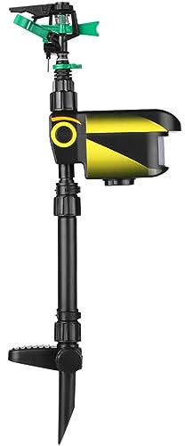 Water Jet Animal Repellent Solar with PIR Motion Sensor and Solar Battery for The Expulsion of Cats, Dogs, Herons, Hares,and Foxes and Deer, Range Up to 10 M