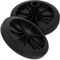 FONDOTIN 2pcs Recycle Garbage Pail Wheel Replacement for Garbage Can Wheelies Bin Rubber Wheels Easy Install