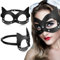 Chalyna Masque de Chat d'Halloween pour Femme - Demi-Masque Noir de Carnaval pour Jeux de Rôle et Fêtes (Style Nouveau)