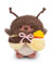 NICI MYMOCHI Kuscheltier Set - Kuscheltier Bär Nomo 8 cm mit Pommes und Bienenkostüm in Geschenkbox, Flauschiges Stofftier zum Kuscheln, Spielen und Liebhaben - 61142