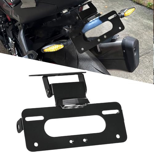 CFMOTO 450 2022-2025 Motorrad Kennzeichenhalter für CF Moto 450NK 2022-2024 450S 450SS 450SR 2022-2025 250SR 300SR 2023 2024 - Schwarz