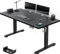 Airfish Höhenverstellbarer Schreibtisch mit USB-Buchse, Elektrisch Schreibtisch mit Kabelwanne, Computertisch, Bürotisch, Stehpult mit Erinnerung an sitzende Tätigkeiten, 200 x 80 cm, Schwarz